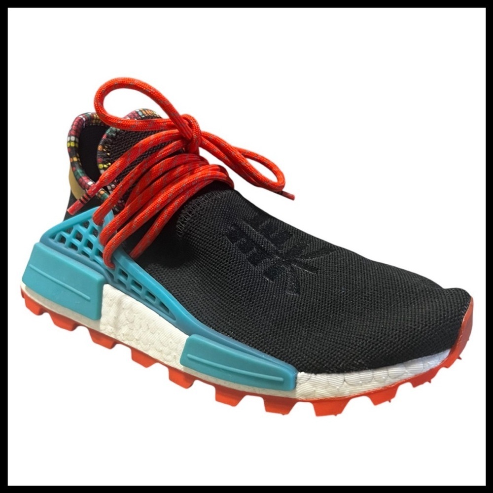 ADIDAS X PHARRELL WILLIAMS Solar Hu NMD Inspiration Pack Sneakers in Black Multi